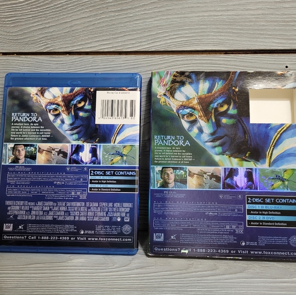 Avatar Blu-Ray - Widescreen and Full Screen 2 Disc Set - Only Watched Once ANWOT - Picture 14 of 16